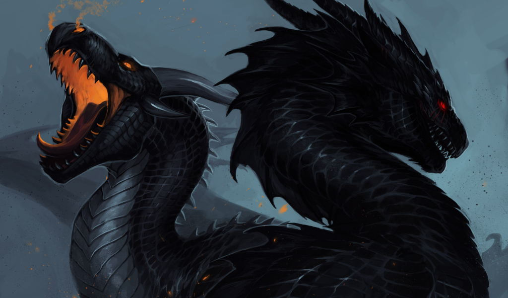 Два черных дракона, фэнтези