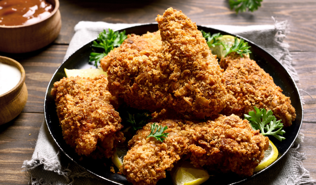 Запеченные хрустящие куриные крылышки