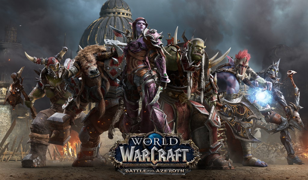 Персонажи новой компьютерной игры World of Warcraft. Battle for Azeroth 2018