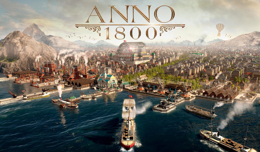 Постер новой компьютерной игры Anno 1800, 2019