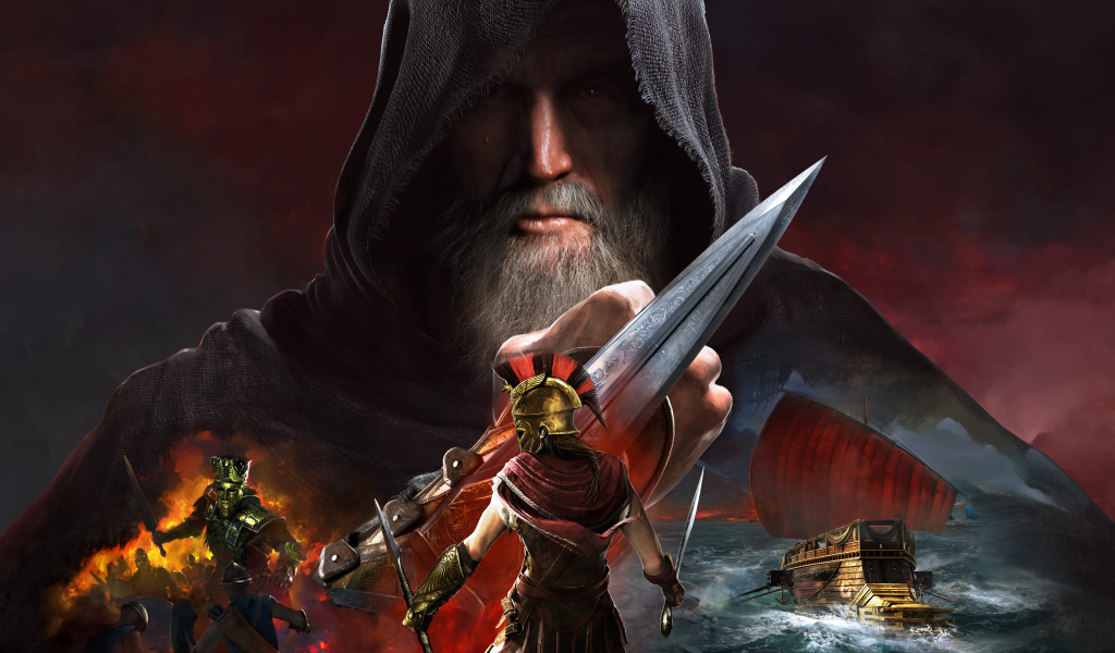 Кадр популярной компьютерной игры Assassin's Creed. Odyssey