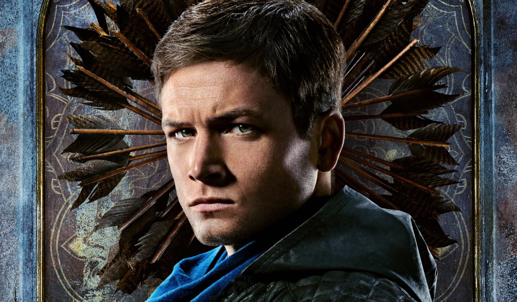 Актер Тэрон Эджертон в новом фильме Робин Гуд: Начало, 2018