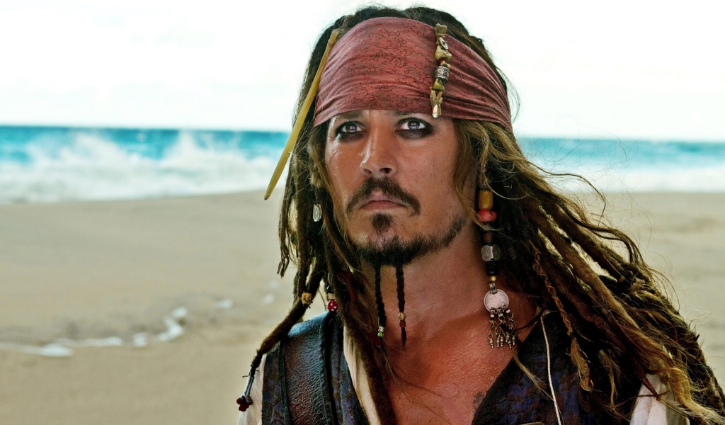 Капитан Джек Воробей в фильме «Пираты Карибского моря»