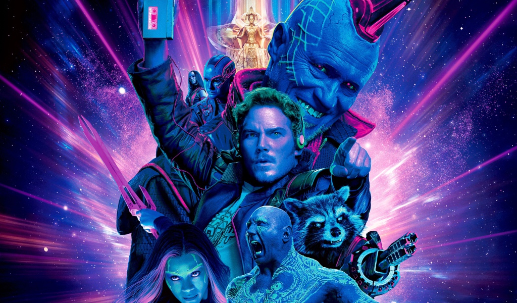 Fantastic heroes of the movie Guardians of the Galaxy 2