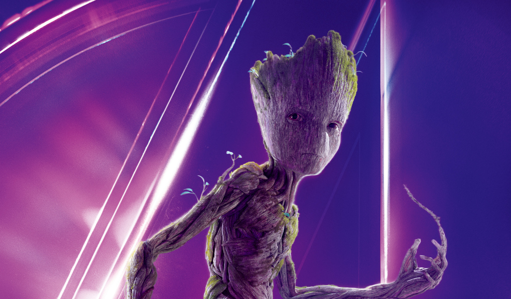 Грут персонаж нового фильма Мстители: Война бесконечности, 2018