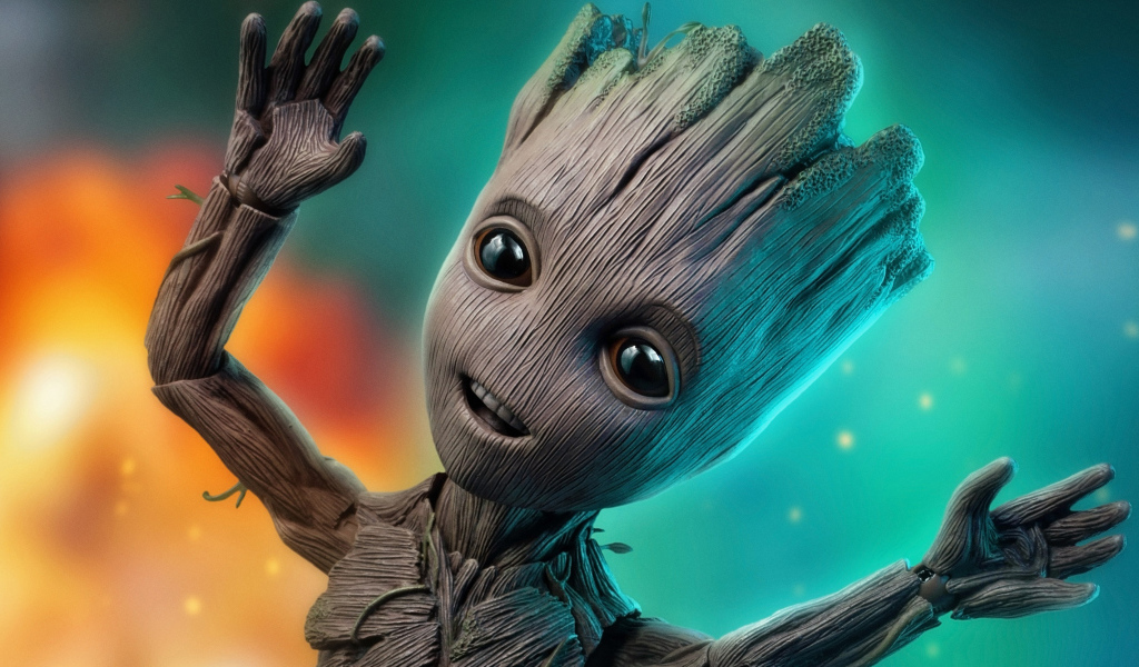 Маленький Грут персонаж фильма Стражи галактики 