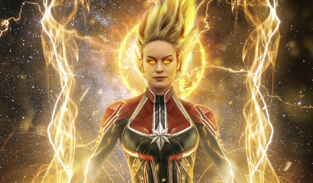 Новый фантастический фильм Капитан Марвел, 2019