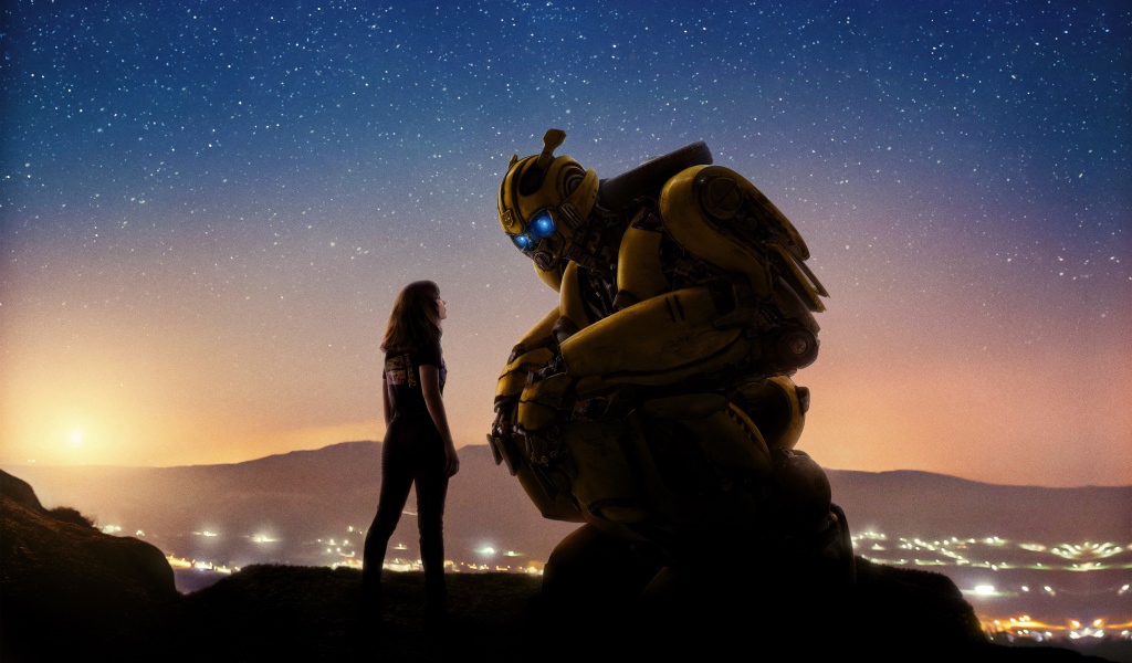 Постер нового фантастического фильма Бамблби (Трансформеры 6), 2018