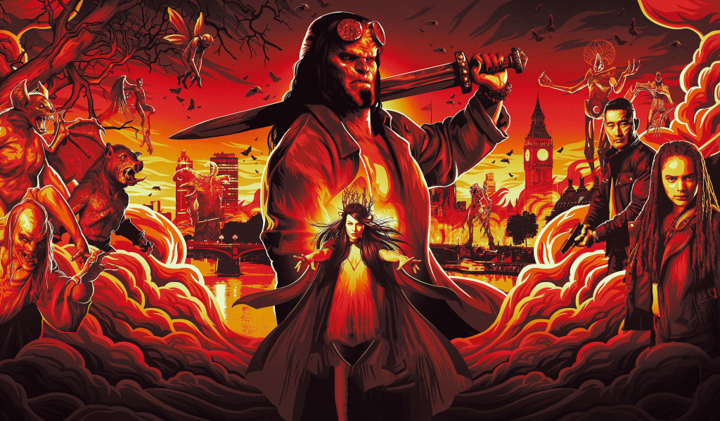 Постер нового фильма Хеллбой  2019