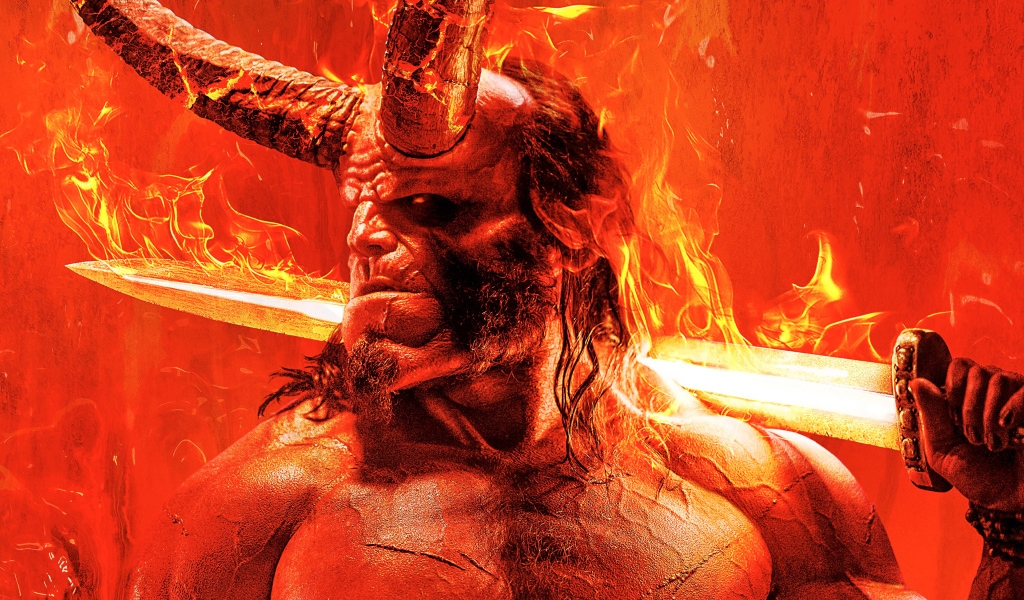 Постер нового фильма Хеллбой 2. Возрождение кровавой королевы, 2019