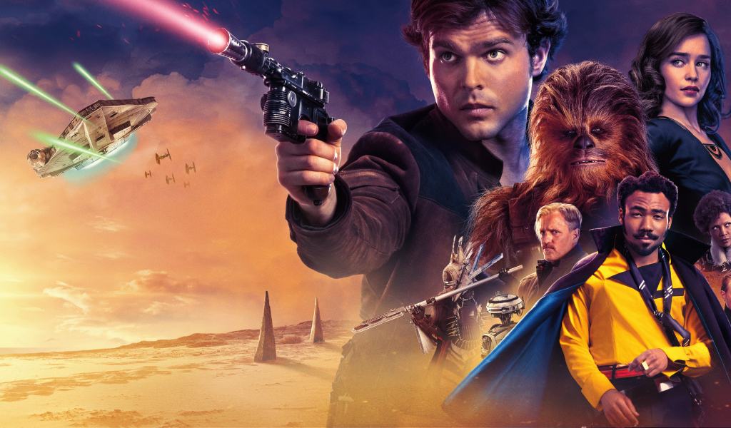 Постер нового фильма Соло. Звёздные войны. Истории, 2018