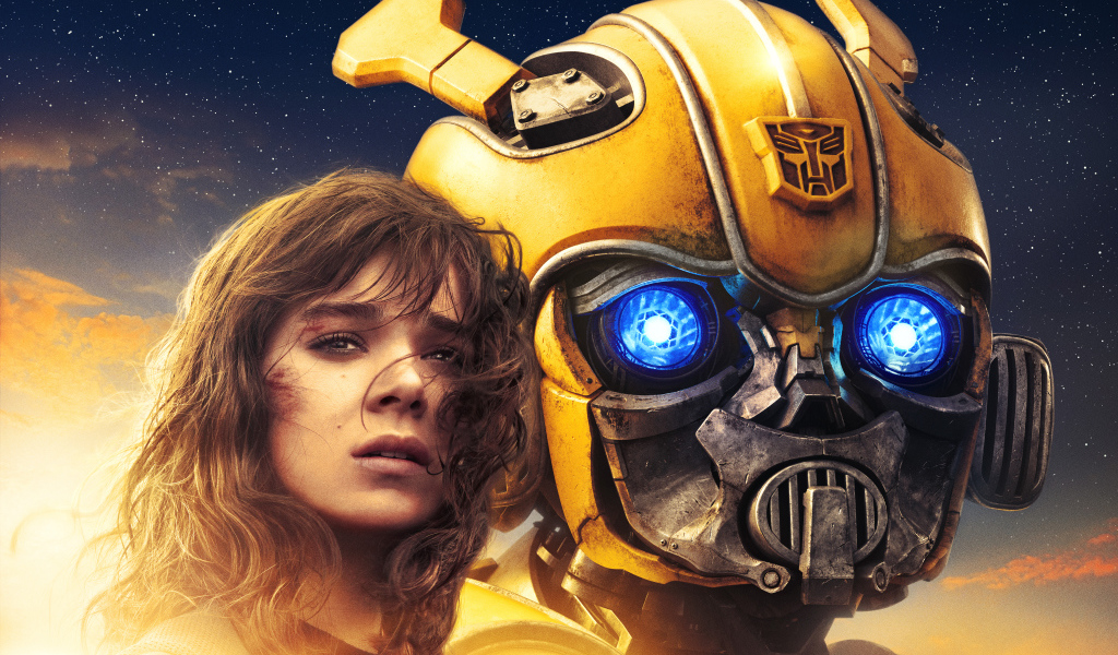 Постер фантастического фильма Бамблби, 2018