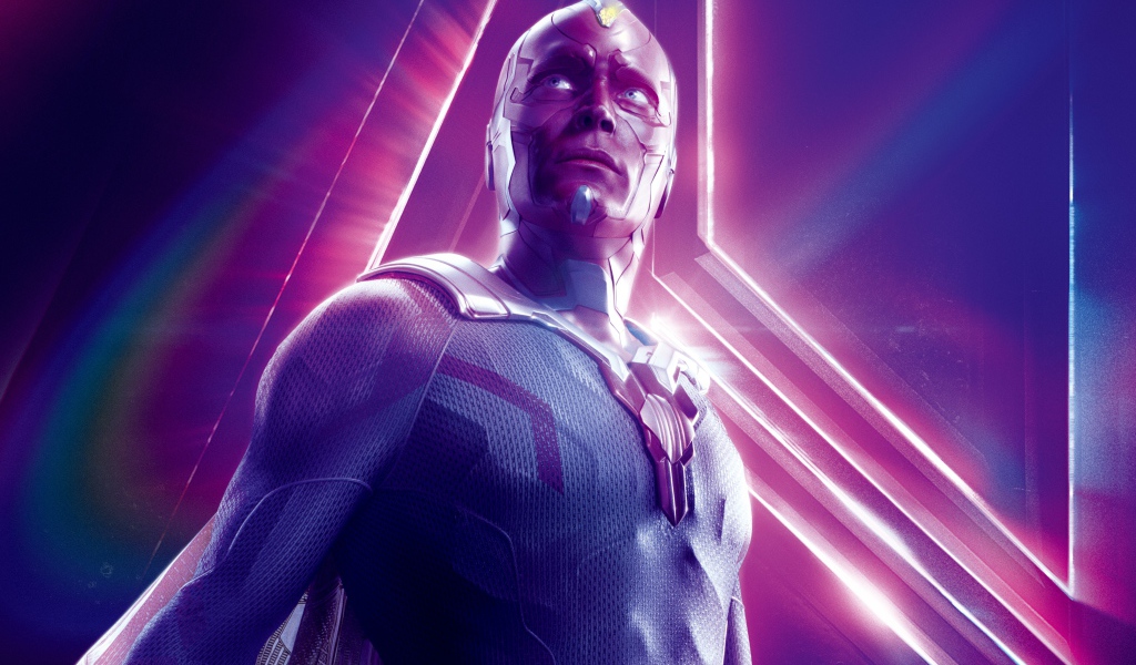 Вижен персонаж фильма Мстители: Война бесконечности