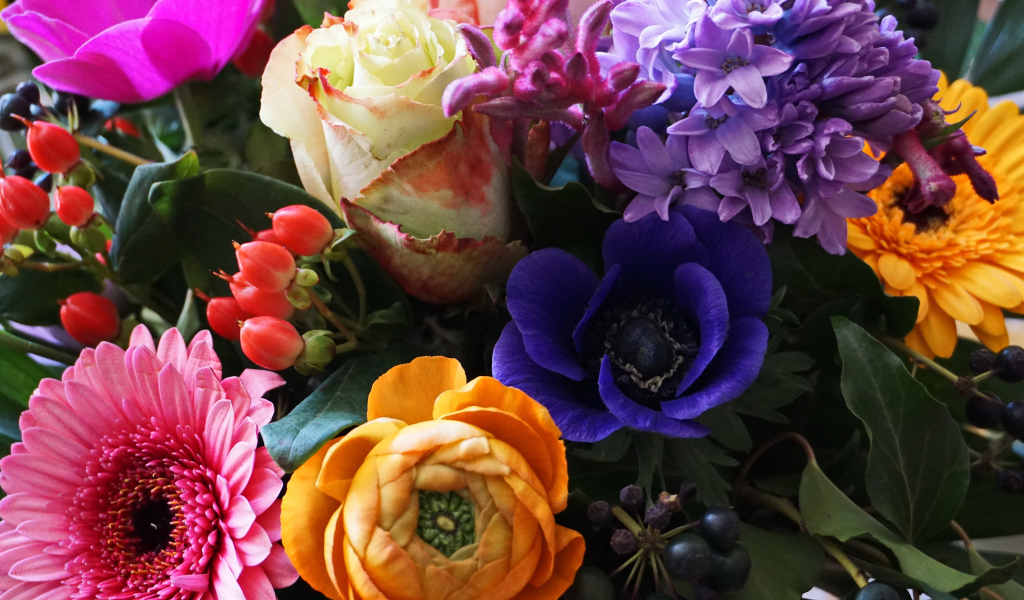 Красивый букет крупным планом