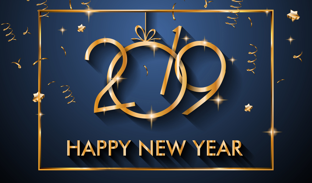 Счастливого нового года 2019 