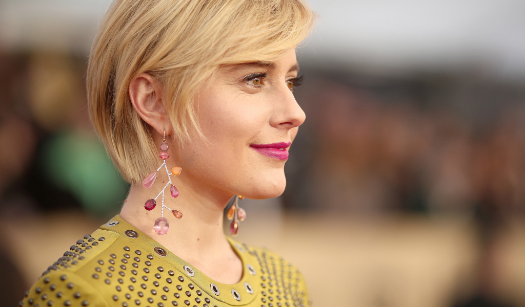 Американская актриса Грета Гервиг с очаровательной улыбкой