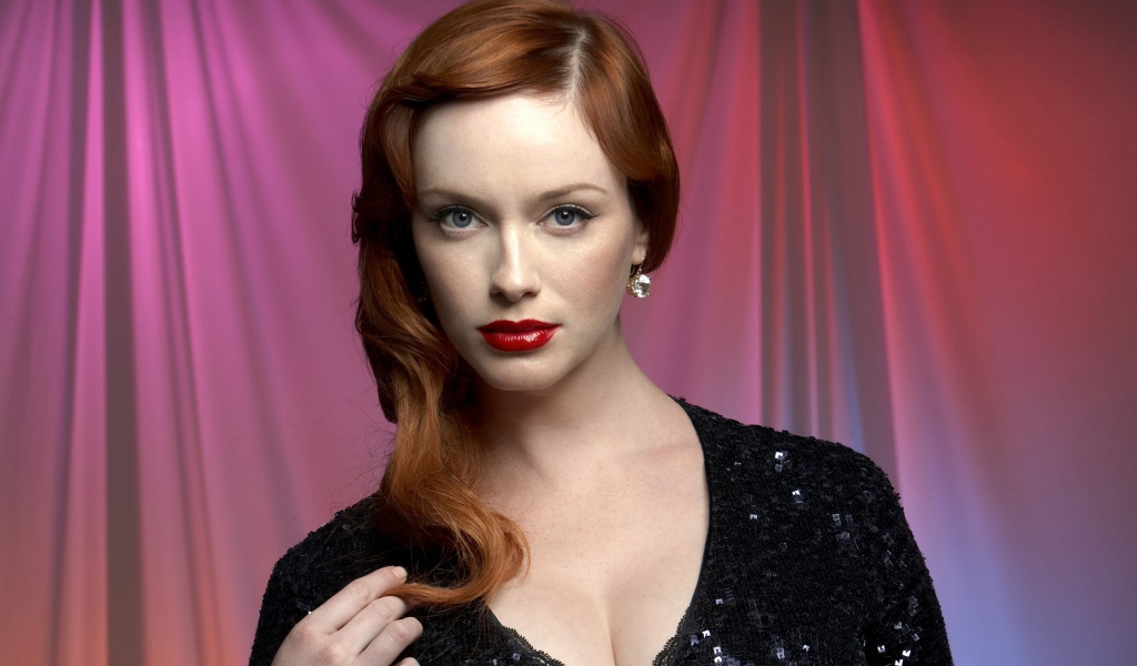 Американская рыжеволосая актриса Кристина Хендрикс