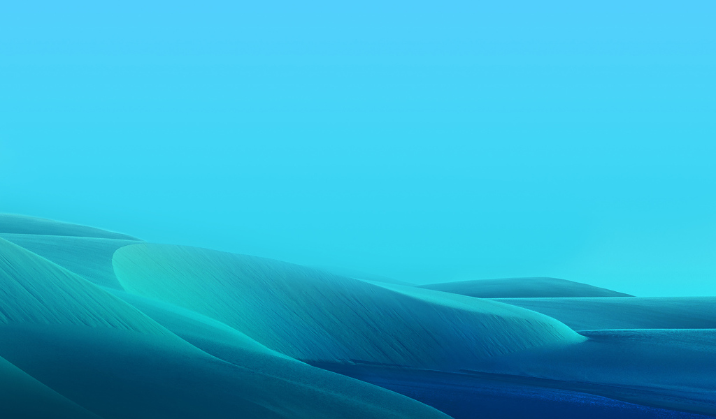 Абстрактные ландшафты на голубом фоне