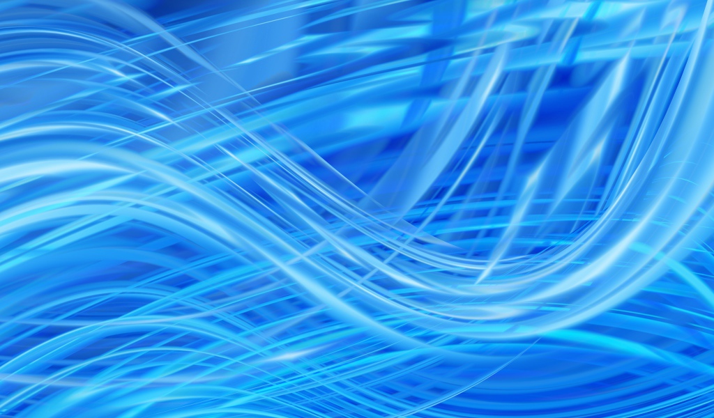 Яркие голубые абстрактные волны 