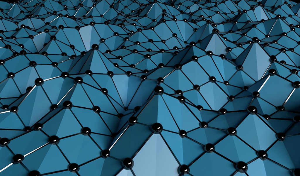 Серые геометрические фигуры с черными точками 3д графика