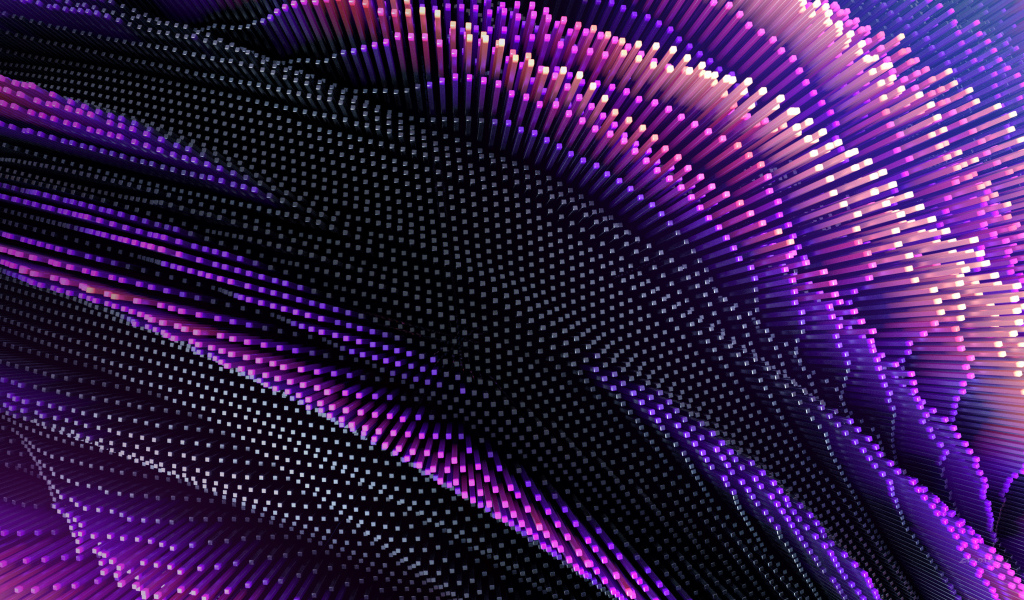 Сиреневые неоновые абстрактные линии 