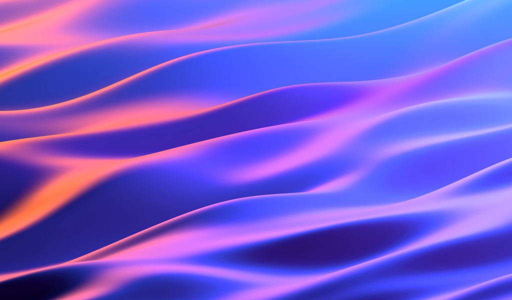 Неоновые абстрактные волны 