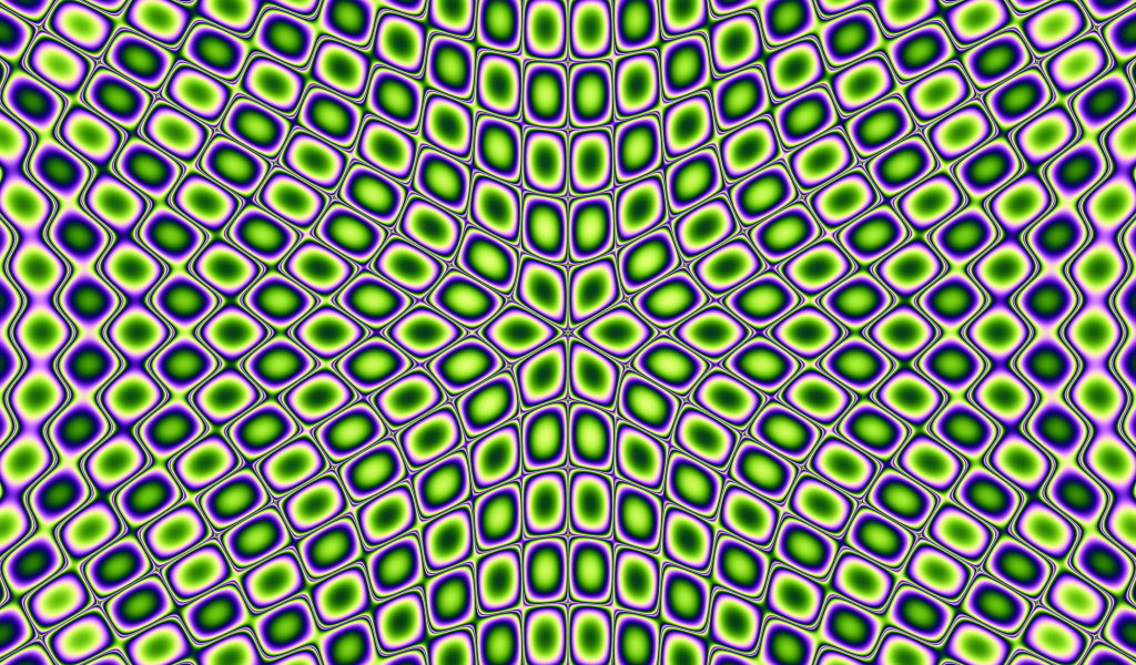 Красивый узор с оптической иллюзией 