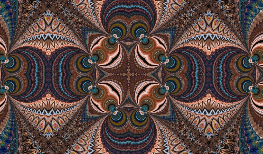 Разноцветный красивый рисунок калейдоскоп 