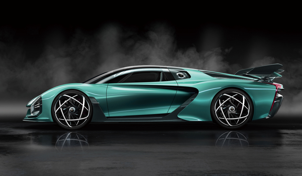 Быстрый автомобиль Hongqi S9 2020 года вид сбоку 