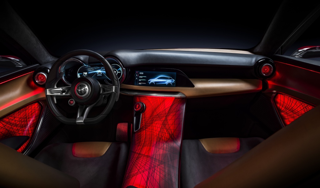 Дорогой салон автомобиля Alfa Romeo Tonale Concept, 2019 года