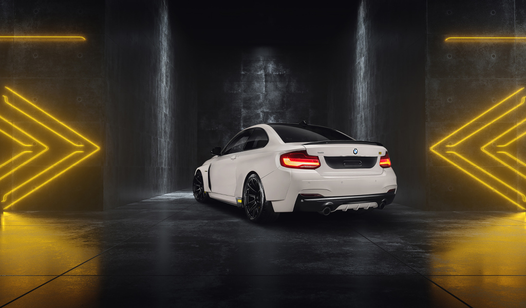 Белый BMW ICON03, 2019 года вид сзади