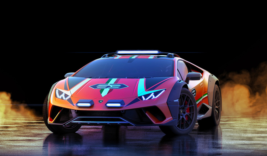 Спорткар  Lamborghini Huracan Sterrato, 2019 года