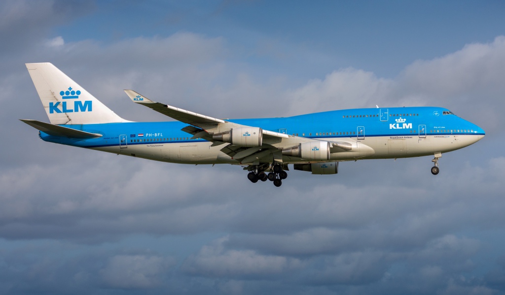 Пассажирский Boeing 747-400 авиакомпании KLM Royal Dutch Airlines
