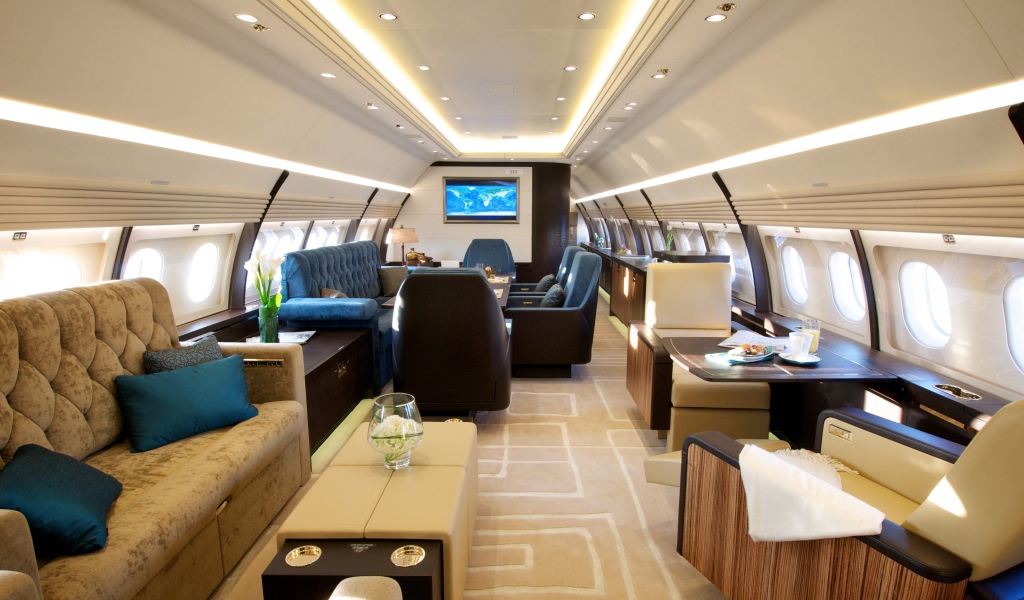 Салон самолета вип класса 