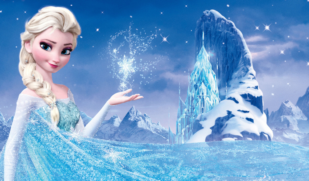 Красивая Эльза из мультфильма Холодное сердце 2