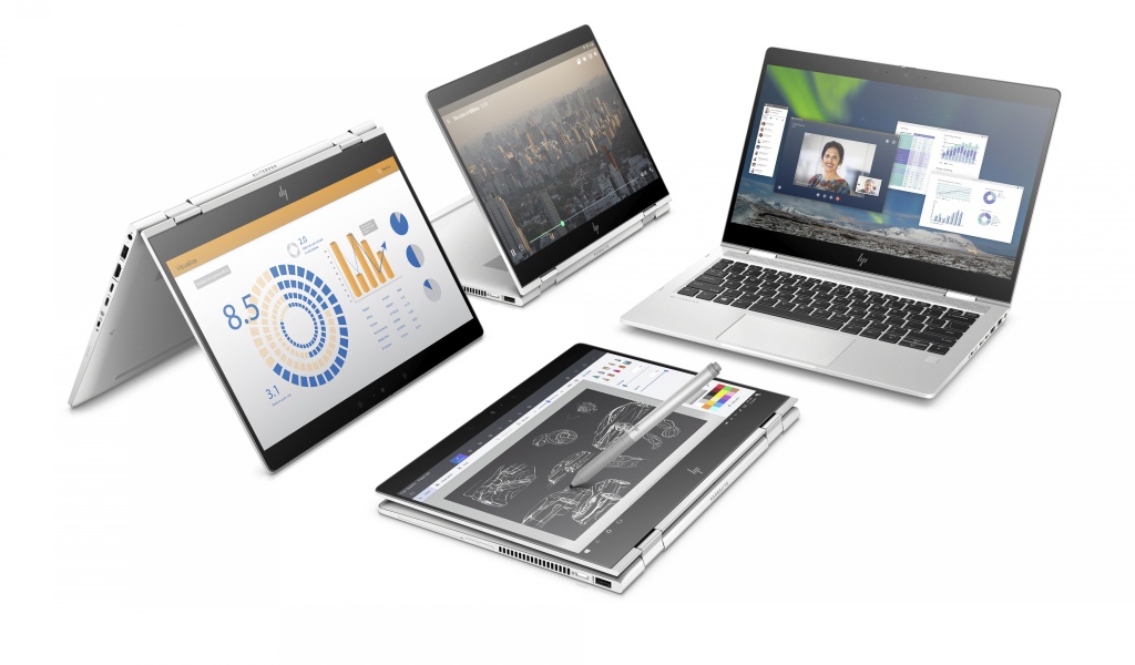 Новый портативный ноутбук HP Chromebook x360 14 G1, CES 2019