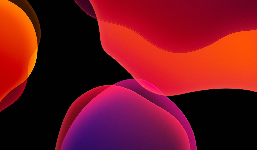 Градиентный рисунок на черном фоне