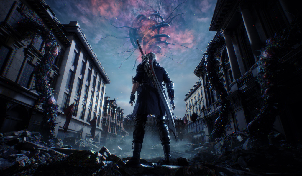 Персонаж новой компьютерной игры Devil May Cry 5, 2019 года