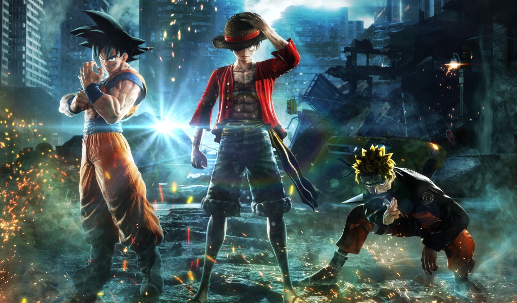 Персонажи новой видеоигры  Jump Force, 2019 года