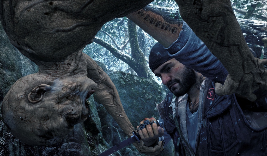 Кадр компьютерной игры 2019 года Days Gone