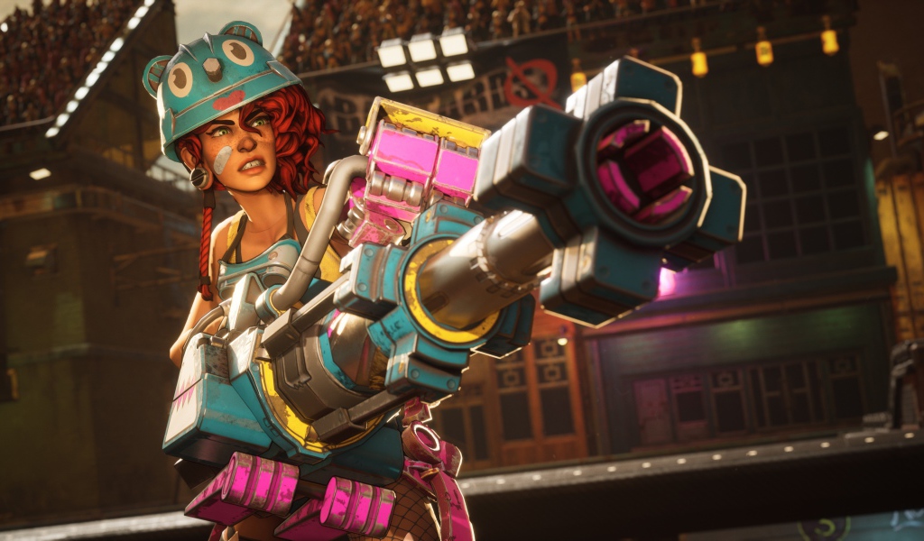 Кадр компьютерной игры Bleeding Edge, 2019