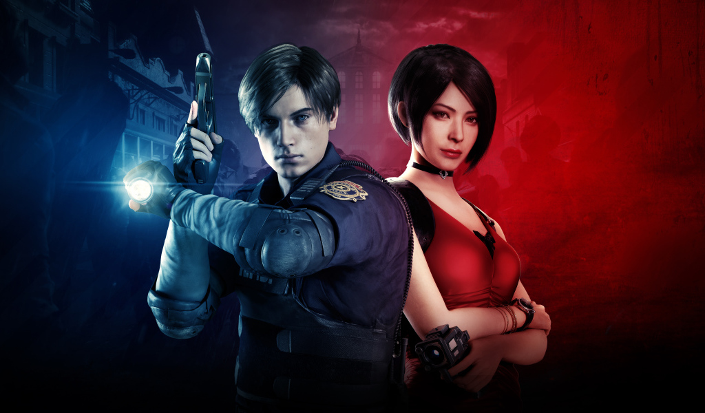 Постер новой компьютерной игры Resident Evil 2, 2019 года