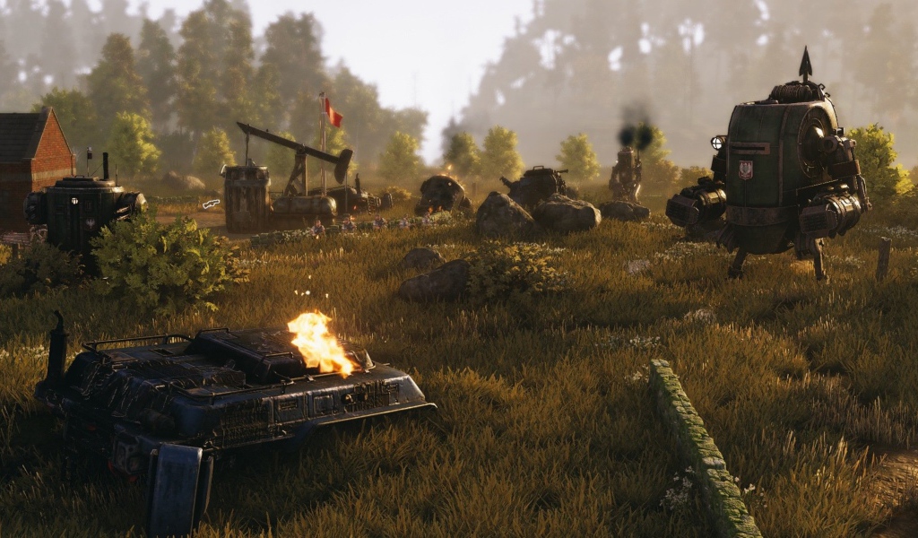 Скриншот видеоигры игры Iron Harvest, 2019 года