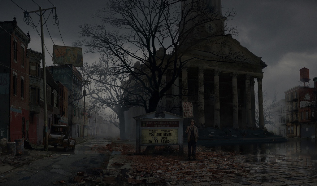 Скриншот компьютерной игры The Sinking City, 2019 года