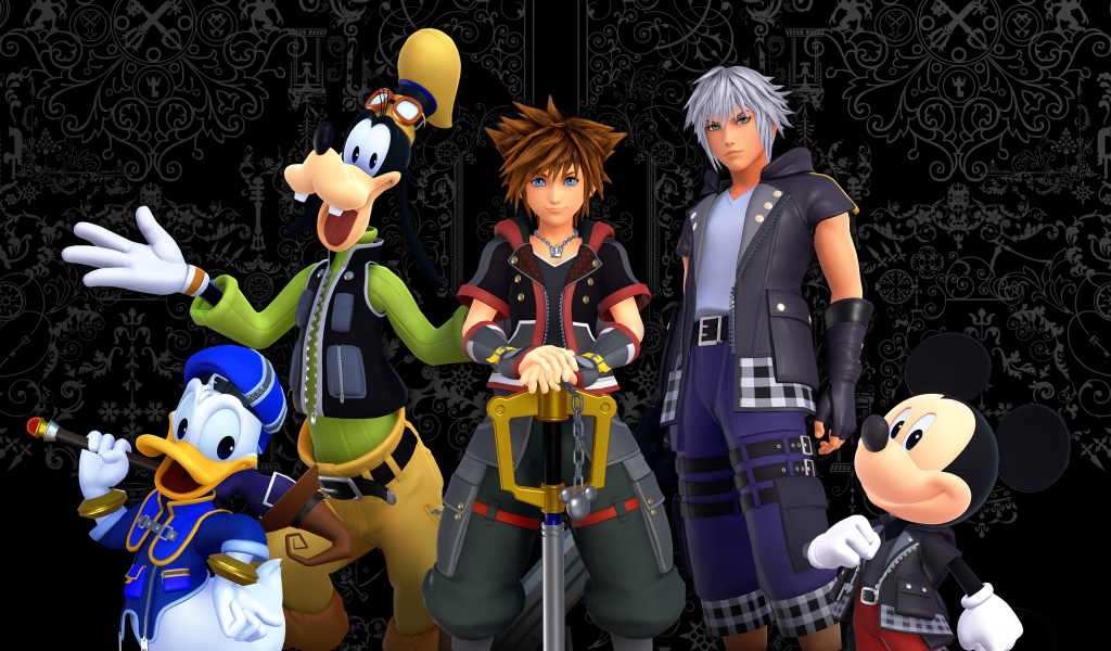 Главные персонажи компьютерной игры Kingdom Hearts III, 2019