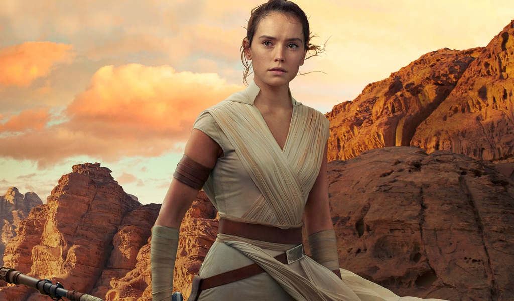 Актриса Дейзи Ридли в фильме Звёздные войны: Эпизод IX, 2019 года