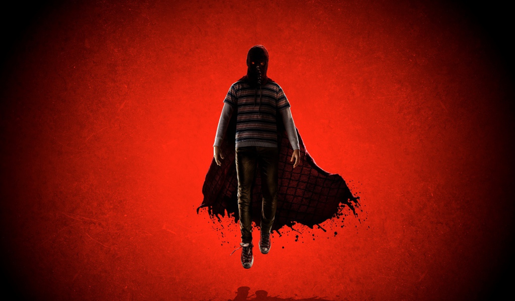 Персонаж фильма Гори, гори ясно на красном фоне