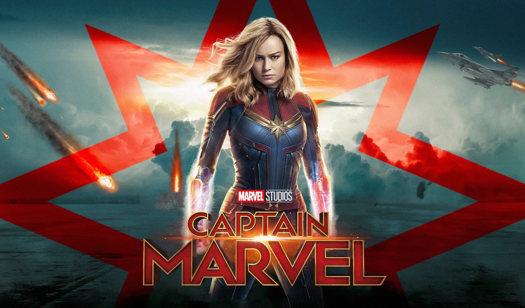 Постер фильма Капитан Марвел, 2019 года