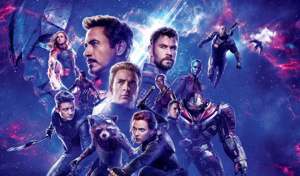 Постер с главными героями фильма  Мстители: Финал, 2019 