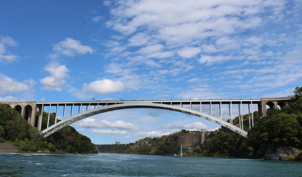 Мост через быструю реку Ниагара